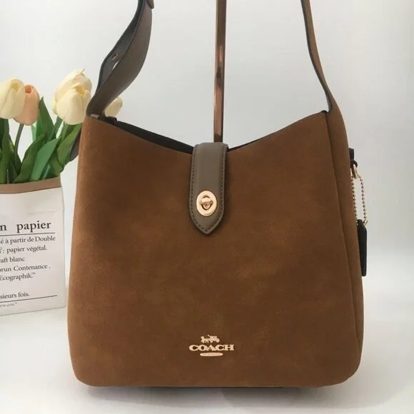 Coach Tan Leather Shoulder Bag - Picture 4 of 8